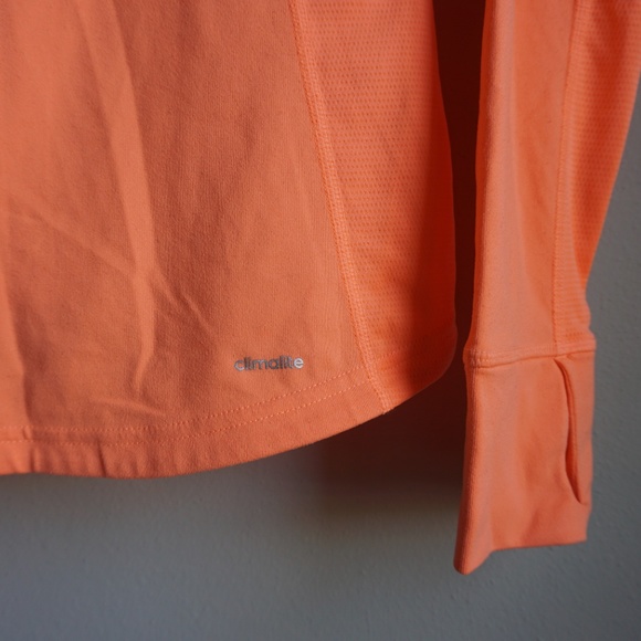 Adidas Women's Small Climalite Peach Run 1/4 Zip - Picture 3 of 8